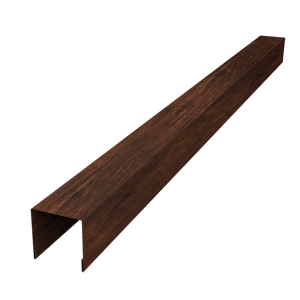 Планка вертикальная лицевая для забора жалюзи Palermo 0,45 Print-Double Premium Cherry Wood Dark F (2,5м)