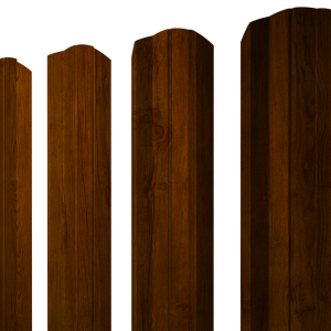 Штакетник М-образный А фигурный 0,45 Print Premium Golden Wood Intense FTC