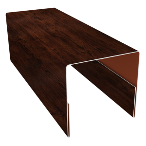 Планка П-образная заборная 20 0,4 Print Premium Cherry Wood Fresh TwinColor (3м)
