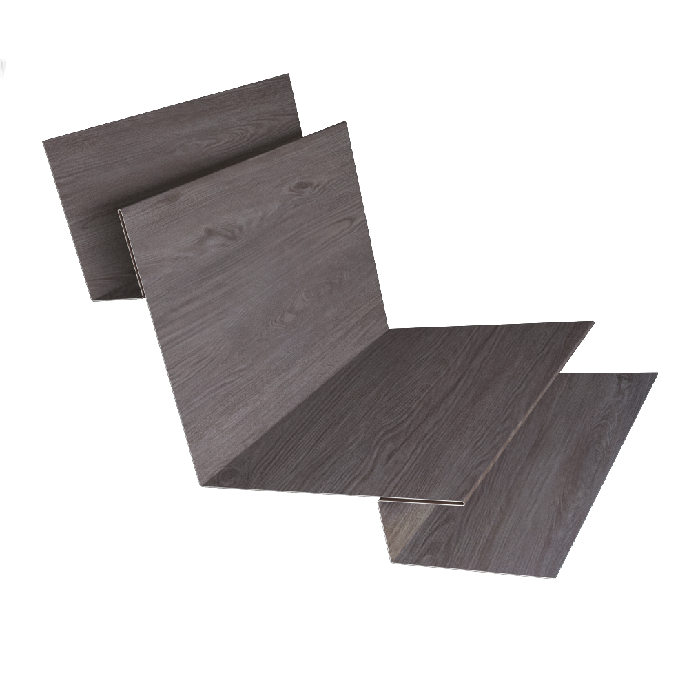 Угол внутренний сложный 90 град. 0,45 Print Elite White Wood TwinColor (2м)
