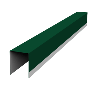 Планка опорная составная внутренняя для забора жалюзи Palermo 0,45 Drap TX RAL 6005 зеленый мох (3м)
