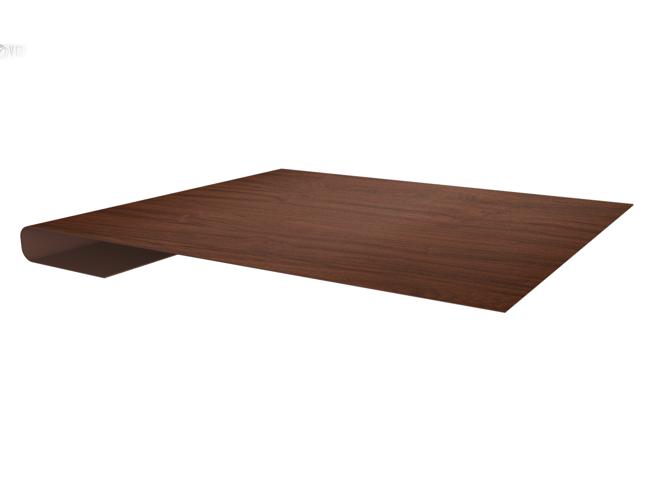 Планка завершающая 0,45 Print Elite Choco Wood TwinColor (3м)