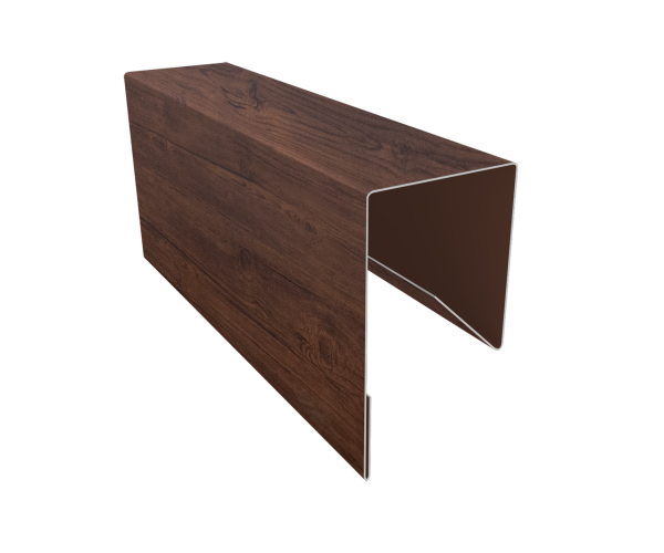Планка П-образная заборная 17 0,4 Print Premium Cherry Wood Fresh TwinColor (2,5м)