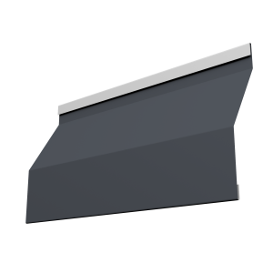 Ламель забора жалюзи Milan Slim 0,5 PurPro с пленкой RAL 7024 мокрый асфальт