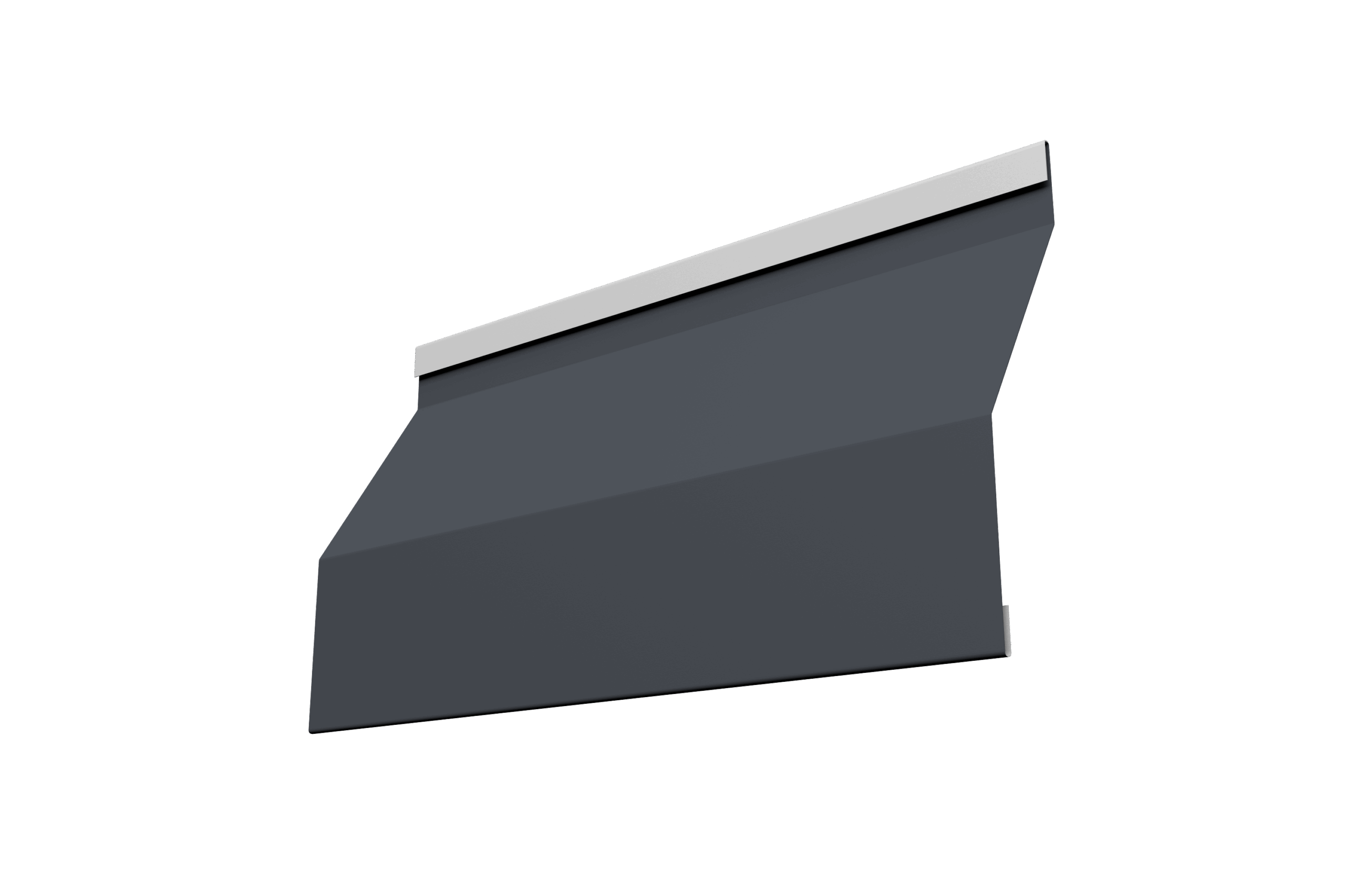 Ламель забора жалюзи Milan Slim 0,5 PurPro с пленкой RAL 7024 мокрый асфальт