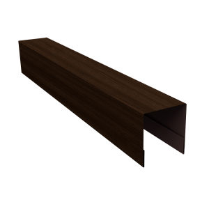 Планка боковая для забора из сайдинга (Блок-хаус new) 0,45 Print Premium Golden Wood Fresh TwinColor (2,06м)