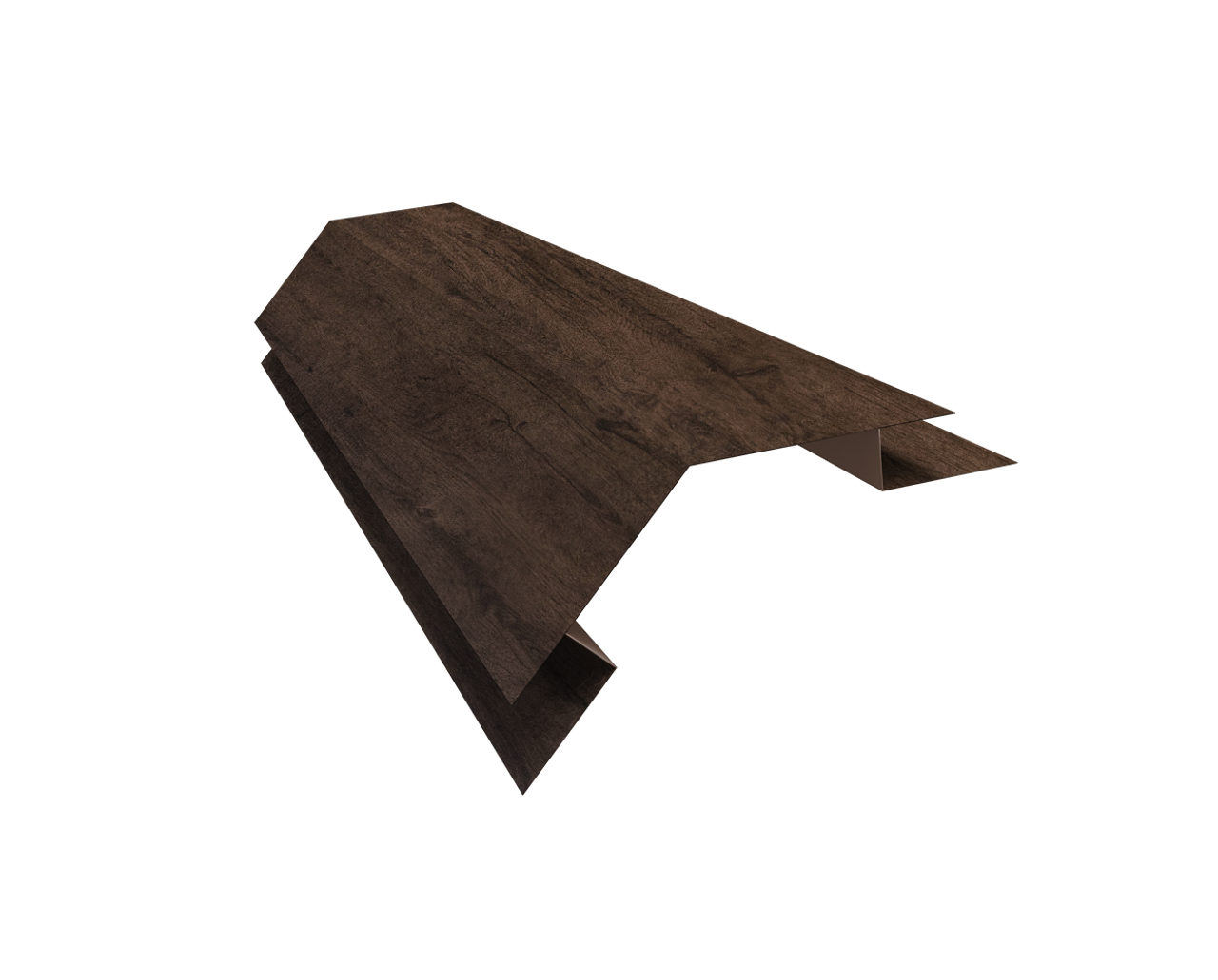 Планка угла внешнего сложного 135 градусов Экобрус Grand Line 0,45 Print Elite Antique Wood TwinColor (2м)