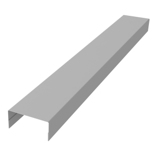 Крышка забора для горизонтального монтажа штакетника 0,45 Drap TX RAL 9003 сигнальный белый (2м)