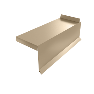 Планка торцевая сегментная Квадро профи Правая 0,5 Satin RAL 1015 светлая слоновая кость