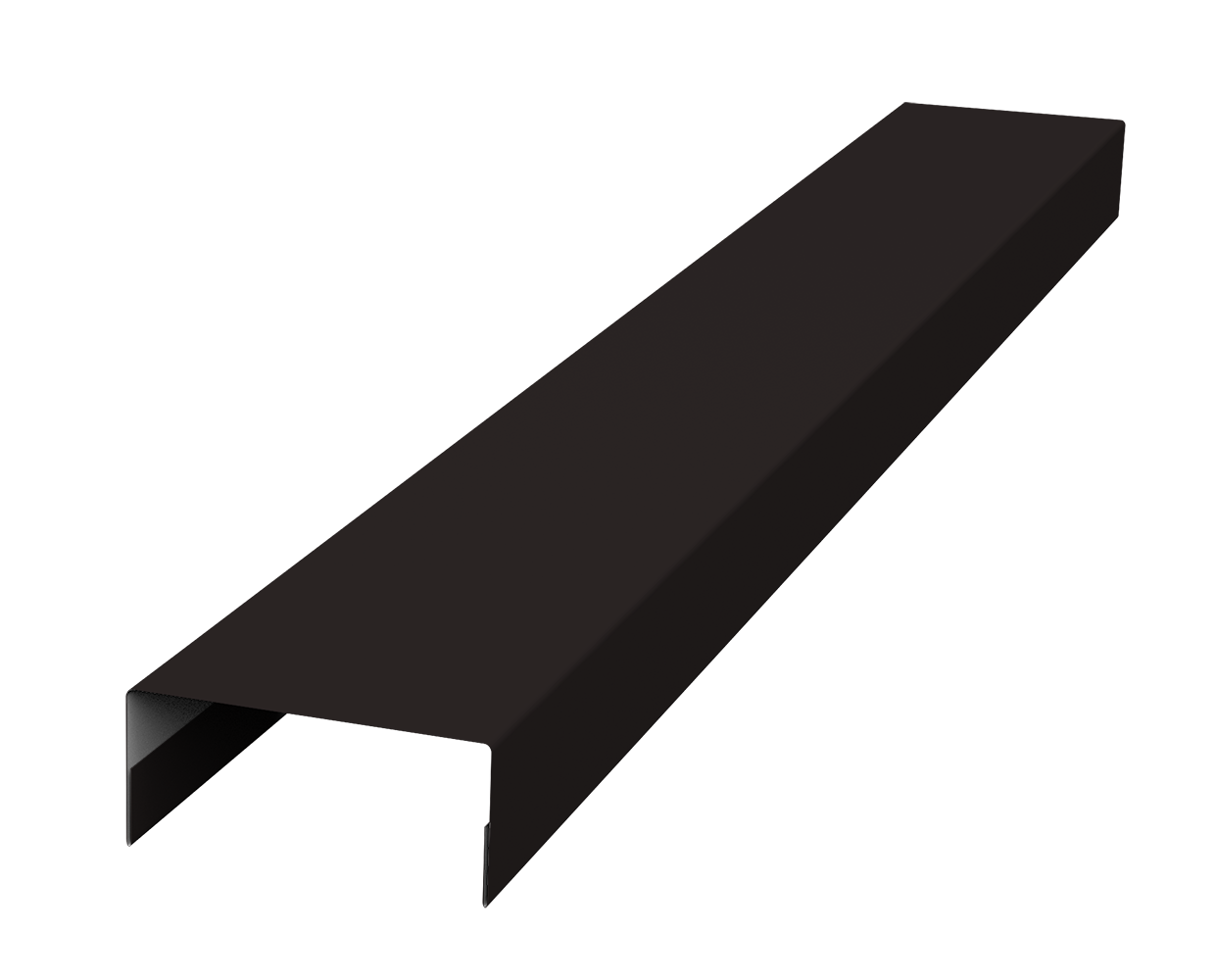 Крышка 45х20 жалюзи Texas 0,45 Drap TR RAL 9005 черный (3м)