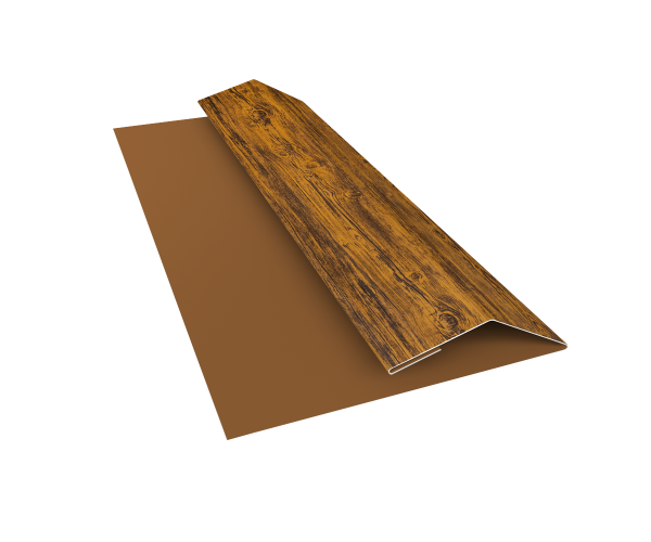 Планка финишная Блок-Хаус new Grand Line 0,45 Print Premium Golden Wood Fresh TwinColor (2м)