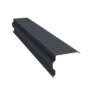 Планка торцевая фигурная 90х110 0,5 Drap RAL 7024 мокрый асфальт (2м)