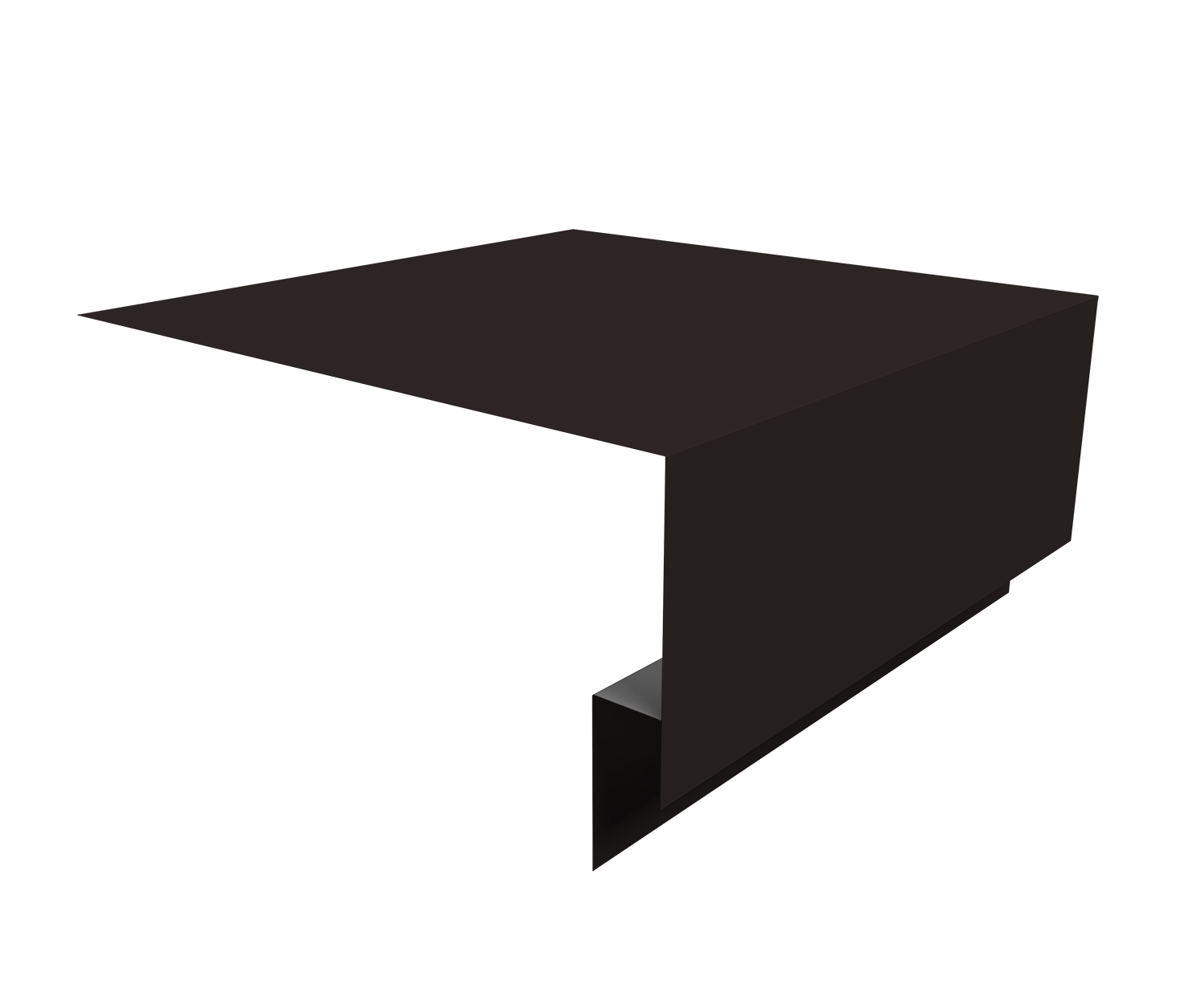 Планка околооконная сложная Блок-Хаус new Grand Line 250х75х27 0,45 Drap RAL 9005 черный (3м)