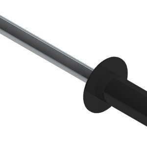 Заклёпка вытяжная Daxmer 4,0х10 RAL 9005 (750шт) сталь/сталь