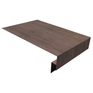 Планка околооконная сложная 250х50х18 (j-фаска) 0,45 Print Elite White Wood TwinColor (3м)