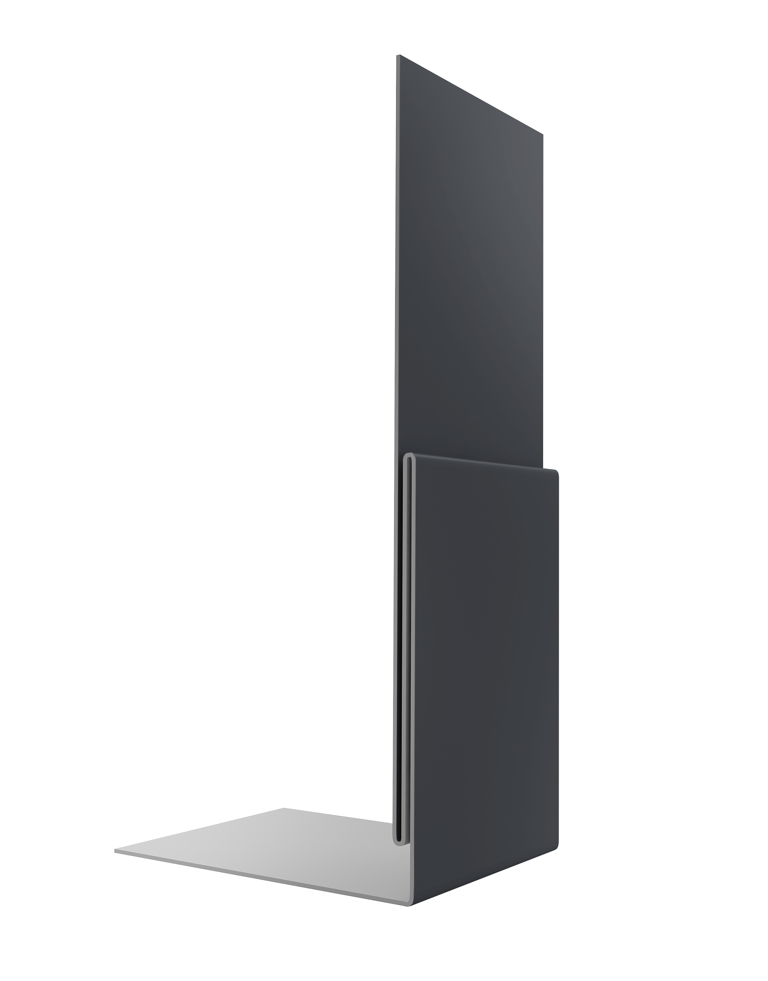 Планка приемная оконная 0,5 Satin Matt TX RAL 7024 мокрый асфальт (2м)