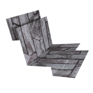 Угол внутренний сложный 90 град. 0,45 Print Elite Fine Stone TwinColor (3м)