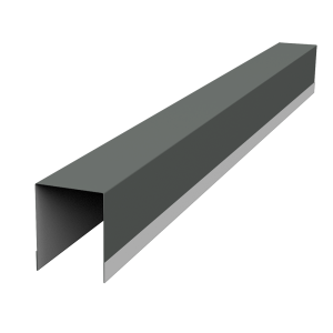 Планка опорная составная внутренняя для забора жалюзи Palermo 0,45 PE RAL 7005 мышино-серый (1,8м)