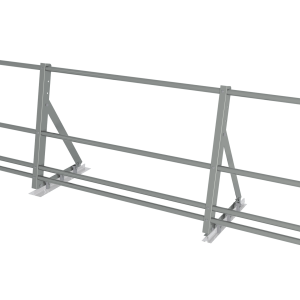 Ограждение кровельное со снегозадержателем на фальц Optima 0,65х2м RAL 7042