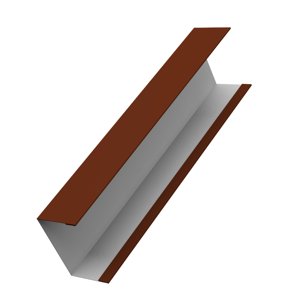 Крышка жалюзи Milan, Tokyo (для калиток, ворот) 0,5 Satin RAL 3009 оксидно-красный (2,5м)