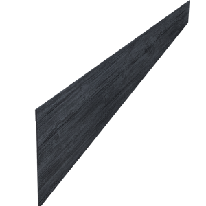 Ламель забора жалюзи Palermo стартовая/финишная для калиток и ворот 0,45 Print Premium Grey Wood TwinColor