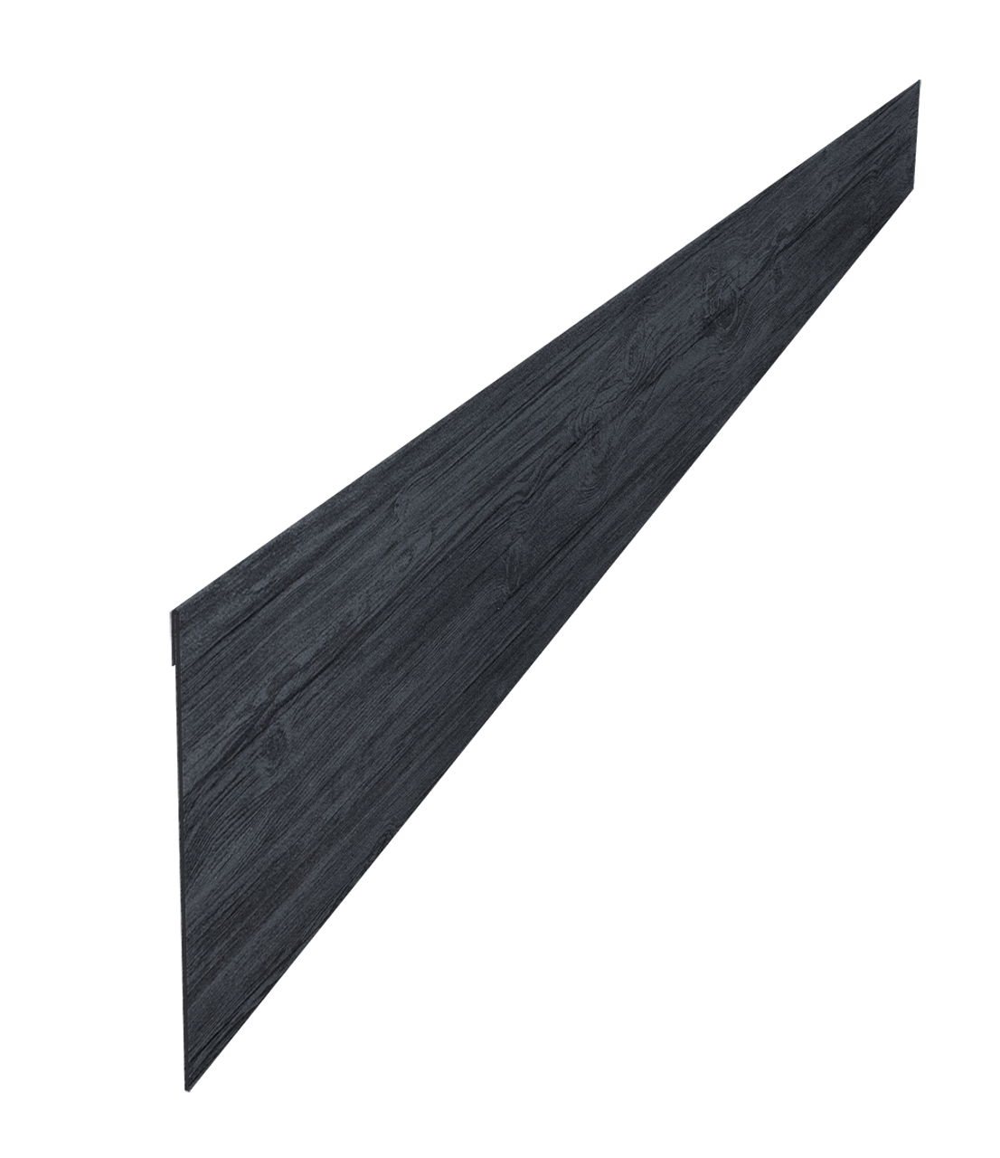 Ламель забора жалюзи Palermo стартовая/финишная для калиток и ворот 0,45 Print Premium Grey Wood TwinColor
