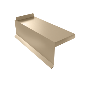 Планка торцевая сегментная Квадро профи Левая 0,45 Drap TX RAL 1015 светлая слоновая кость