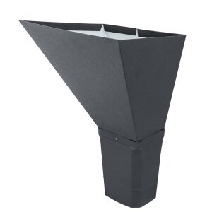 Воронка водосборная прямоугольная Vortex 127мм RAL 7024
