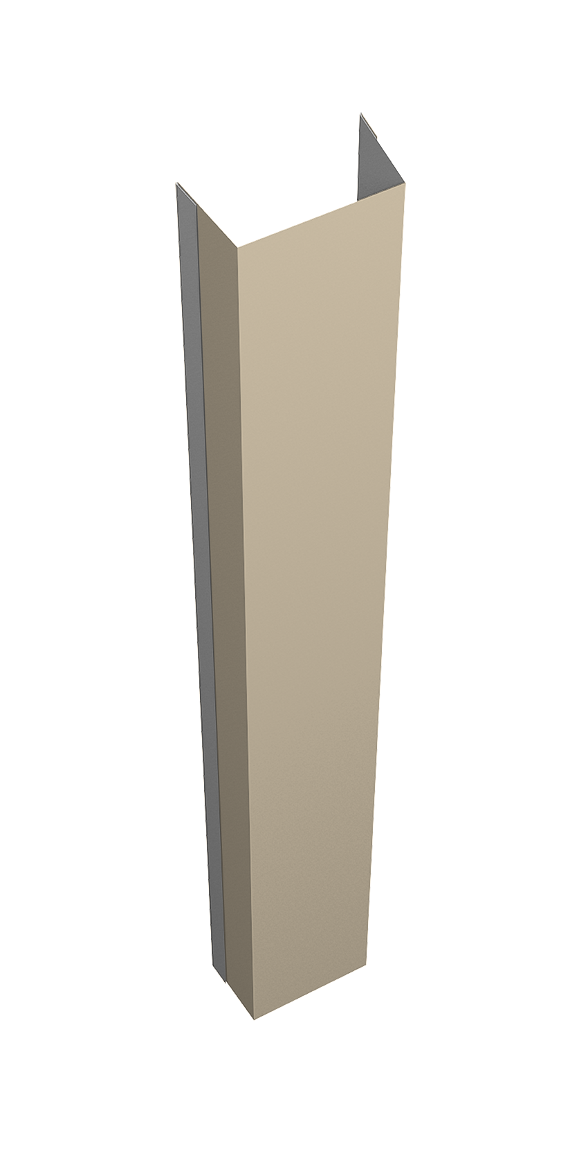 Крепежная планка нижняя Texas 0,45 Drap TX RAL 1015 светлая слоновая кость (1,8м)