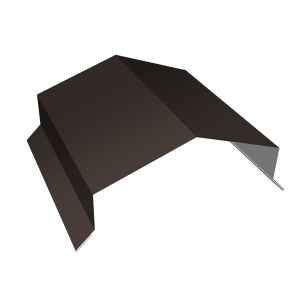 Парапетная крышка угольная 150мм 0,5 Satin Matt RR 32 темно-коричневый (2м)