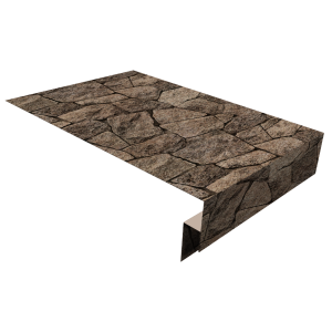 Планка околооконная сложная 250х50х18 (j-фаска) 0,45 Print Elite King Stone TwinColor (3м)