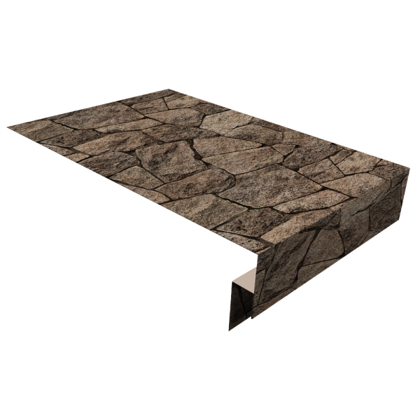 Планка околооконная сложная 250х50х18 (j-фаска) 0,45 Print Elite King Stone TwinColor (3м)