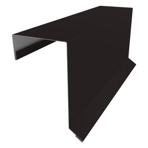 Планка торцевая кровельная фальц 65х97 0,45 Drap ST RAL 9005 черный (3м)
