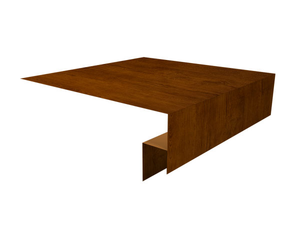 Планка околооконная сложная 200х50х12 (j-фаска) 0,4 Print Premium Golden Wood Intense FTC (2м)
