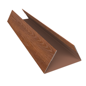 Планка стыковочная составная нижняя 0,45 Print Premium Golden Wood Fresh TwinColor (2м)