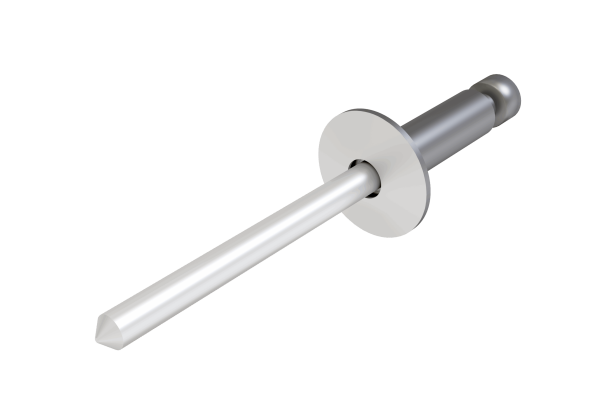 Заклёпка вытяжная Daxmer 4,8х21х14 (200шт) нерж/нерж RAL 9003