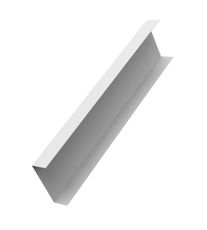 Декоративная накладка на столб универсальная 60х60 для забора жалюзи 0,45 PE-Double RAL 9003 сигнальный белый (1,8м)