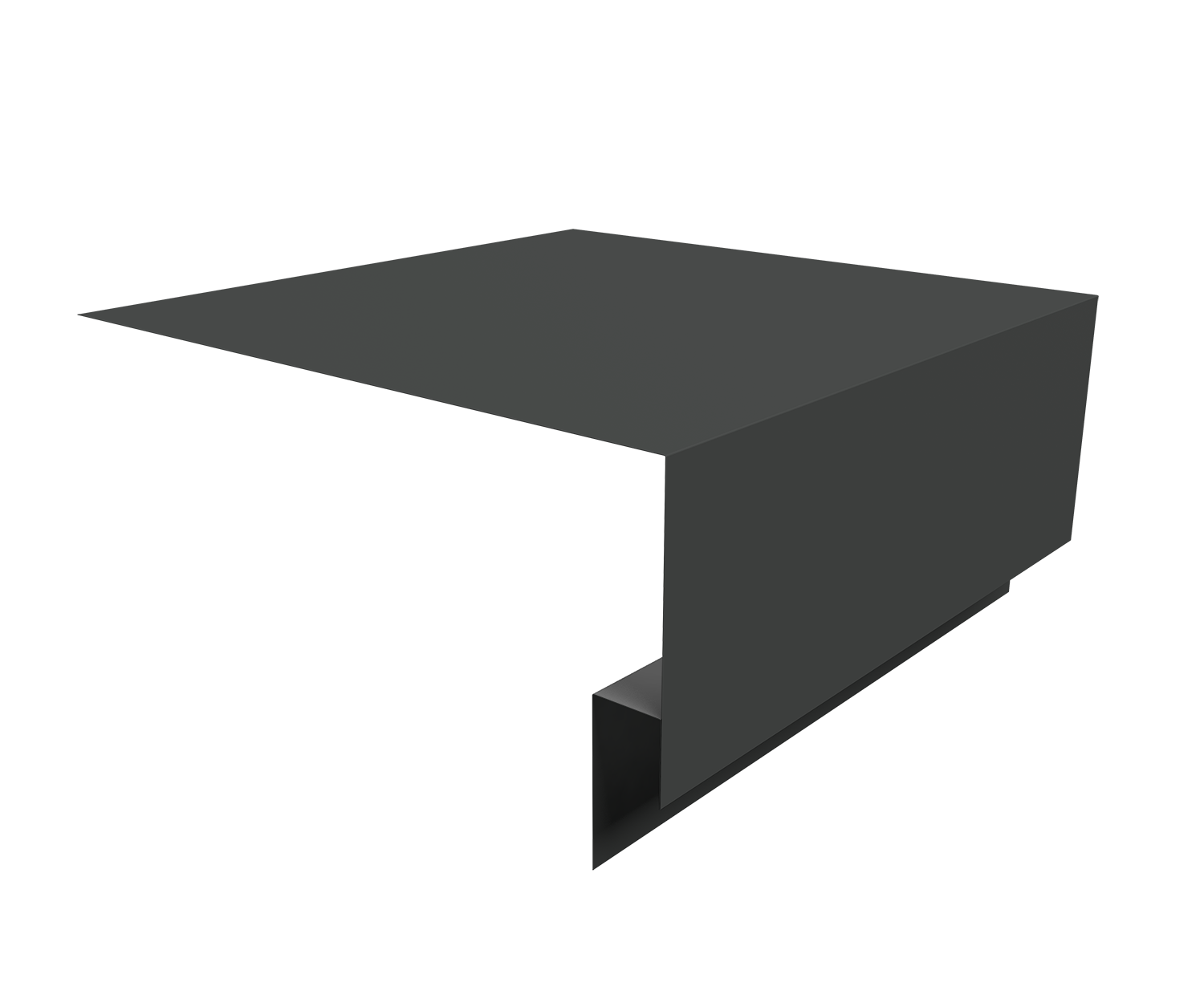 Планка околооконная сложная Блок-Хаус new Grand Line 250х75х27 0,5 PurPro Matt 275 RAL 7016 антрацитово-серый (3м)