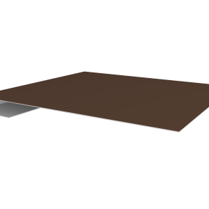 Планка завершающая 0,5 PurPro Matt 275 RAL 8017 шоколад (3м)