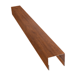 Планка П-образная заборная 24 0,45 Print Premium Golden Wood Fresh TwinColor (3м)