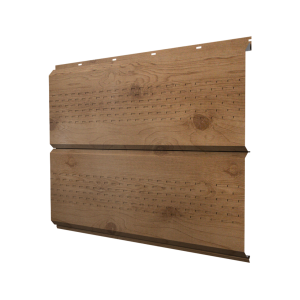 Софит ЭкоБрус new c перфорацией 0,45 Print Premium с пленкой Pine Wood Fresh