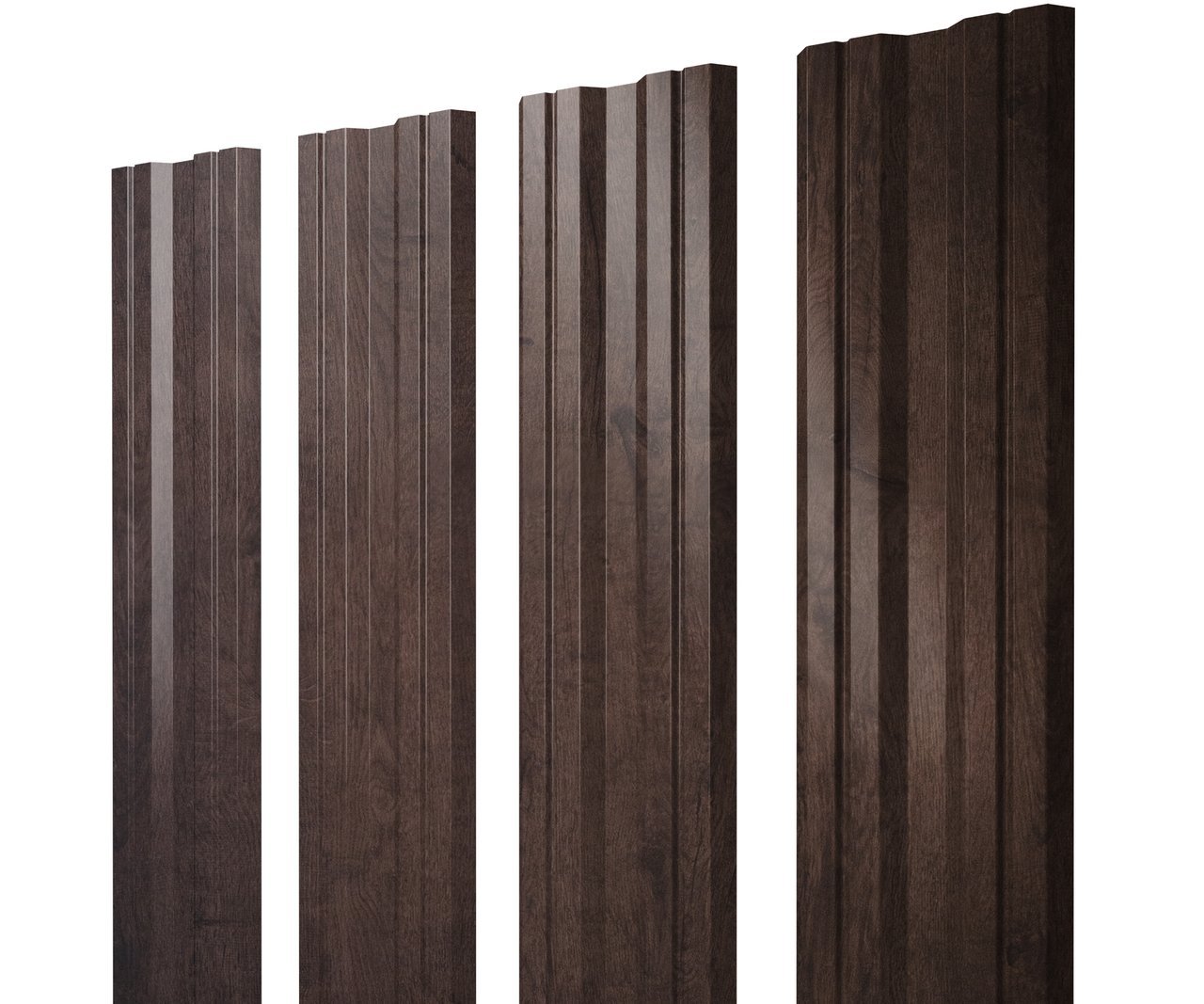 Штакетник Twin с прямым резом 0,4 Print Premium Antique Wood TwinColor