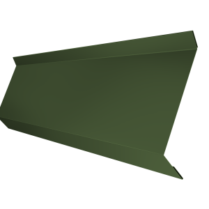 Планка примыкания в штробу 60 0,5 Satin Matt TX RAL 6020 хромовая зелень (3м)