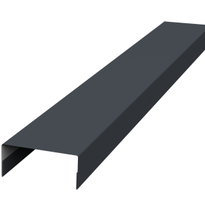 Крышка 45х20 жалюзи Texas 0,5 Satin Matt TX RAL 7024 мокрый асфальт (2м)