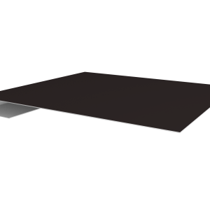 Планка завершающая 0,5 Satin Matt RAL 9005 черный (3м)