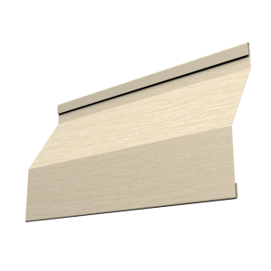 Ламель забора жалюзи Milan Slim 0,45 Print Elite с пленкой Milky Wood TwinColor