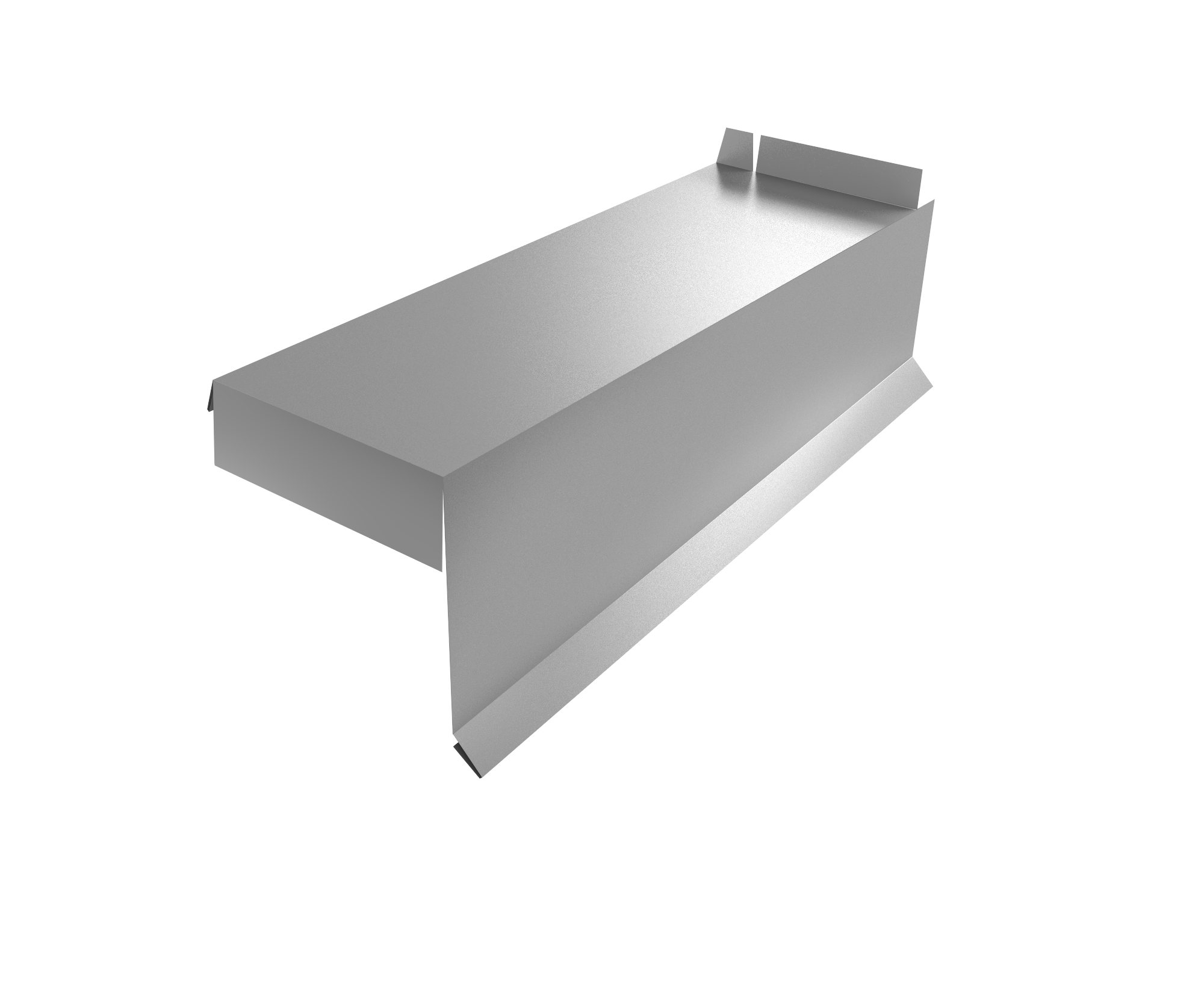Планка торцевая сегментная Квадро профи Правая стартовая 0,45 PE RAL 7004 сигнальный серый