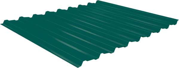 Профнастил Estet C19 0,5 PE-Double RAL 6005 зеленый мох