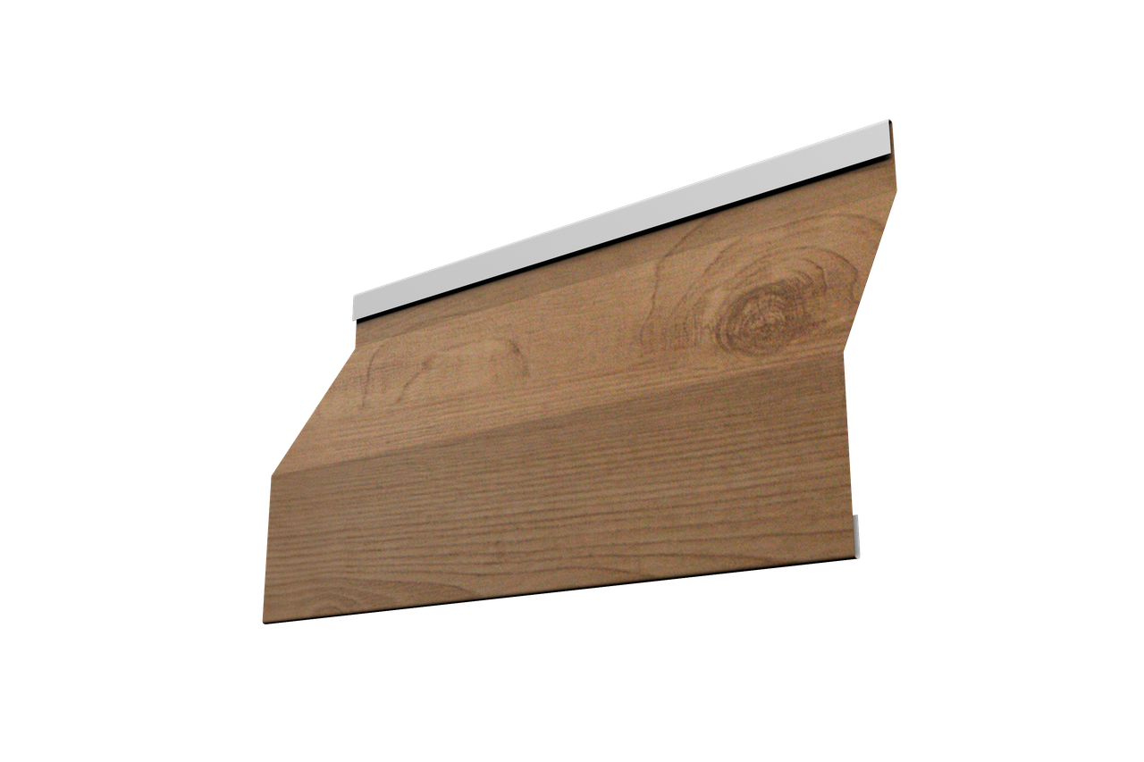 Ламель забора жалюзи Milan Slim 0,45 Print Premium Pine Wood Fresh