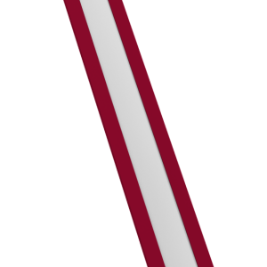 Крепежная планка жалюзи Milan, Milan Slim, Tokyo 0,45 PE RAL 3003 рубиново-красный (1,8м)